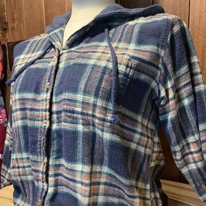 AMERICAN EAGLE HOODED FLANNEL